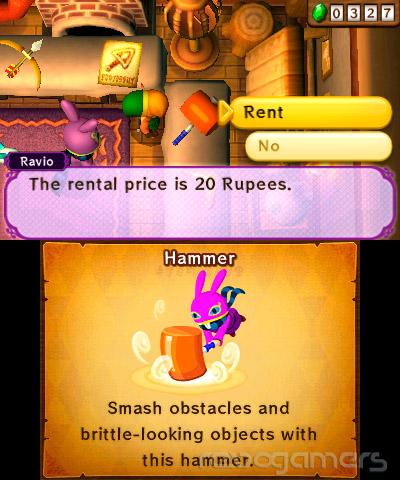Captura de The Legend of Zelda: A Link Between Worlds
