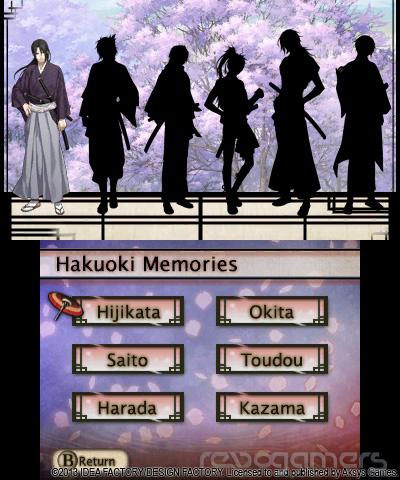 Captura de Hakuoki: Memories of the Shinsengumi