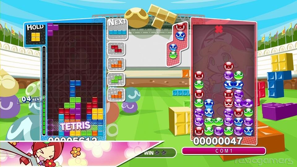 Multijugador cruzado Wii U-3DS en Puyo Puyo Tetris