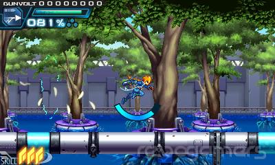 Captura de Azure Striker Gunvolt