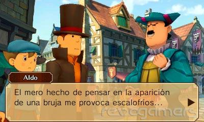 Captura de El Profesor Layton vs Phoenix Wright: Ace Attorney