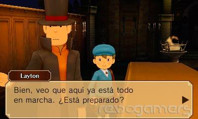 Captura de El Profesor Layton vs Phoenix Wright: Ace Attorney