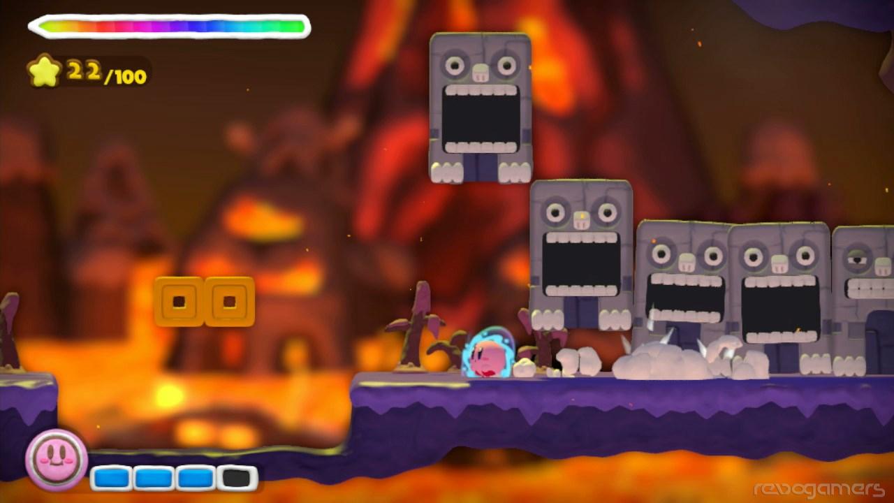 Captura de Kirby y el pincel Arcoiris