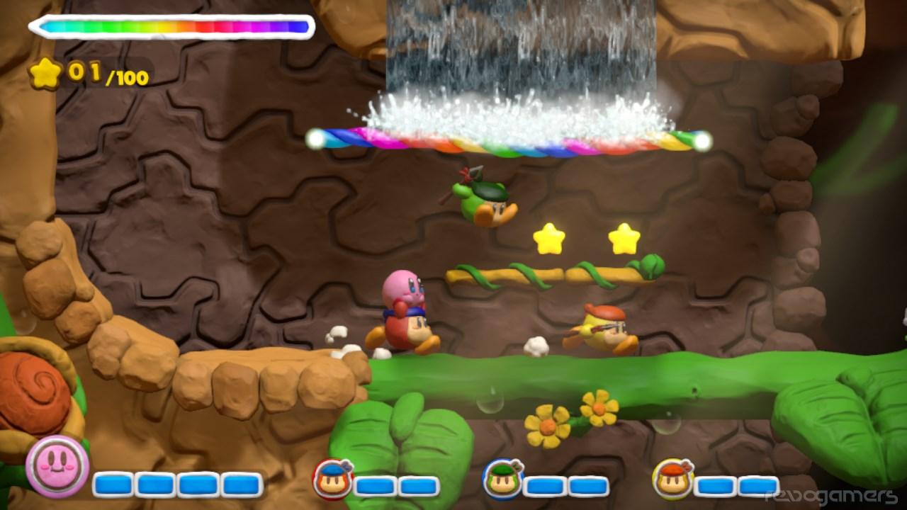 Multijugador Kirby y el pincel arcoíris Wii U