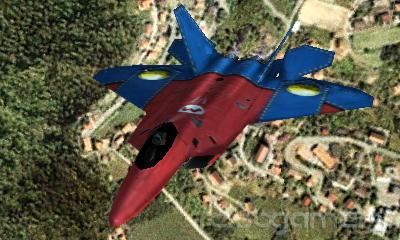 Caza F-22 Mario Ace Combat 3D New Nintendo 3DS