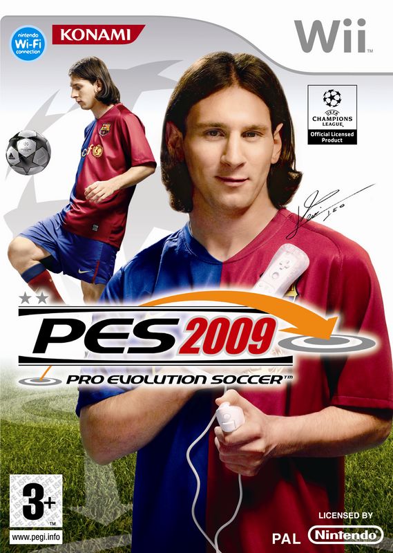 Carátula de Pro Evolution Soccer 2009 (PES Wii)