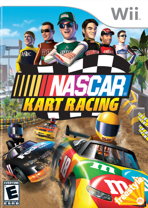 Carátula de Nascar Kart Racing