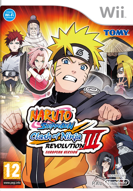 Carátula de Naruto Clash of the Ninja Revolution 3 European Version