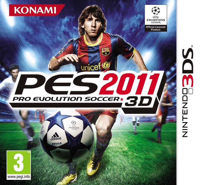 Carátula de Pro Evolution Soccer 2011 3D (WE 3DSoccer)