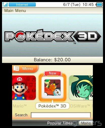Captura de Pokédex 3D