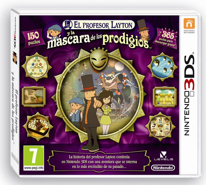 Carátula de Professor Layton y la Máscara de los Prodigios