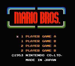Carátula de Mario Bros.