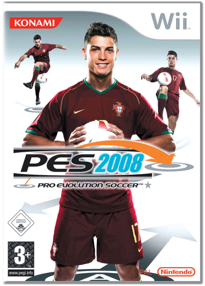 Carátula de Pro Evolution Soccer 2008 (PES Wii)
