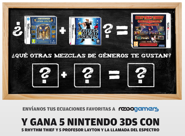 Regalamos 5 packs Nintendo 3DS + Rhythm Thief + Profesor Layton