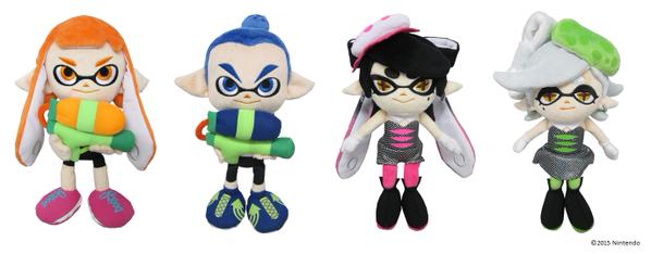Splatoon presenta su gama de peluches
