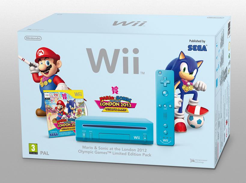 pack wii azul mario 6 sonic juegos olimpicos londres
