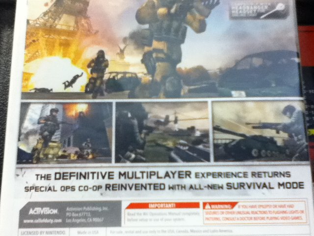 call of duty modern warfare 3 wii imagenes