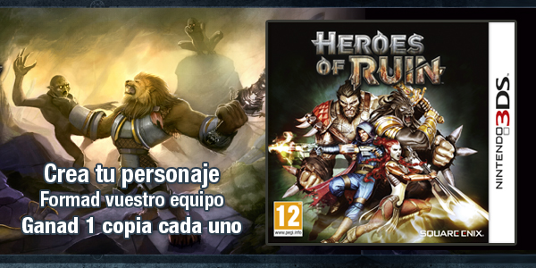 [Concurso] Forma un equipo Heroes of Ruin y ganad 1 copia del juego cada uno